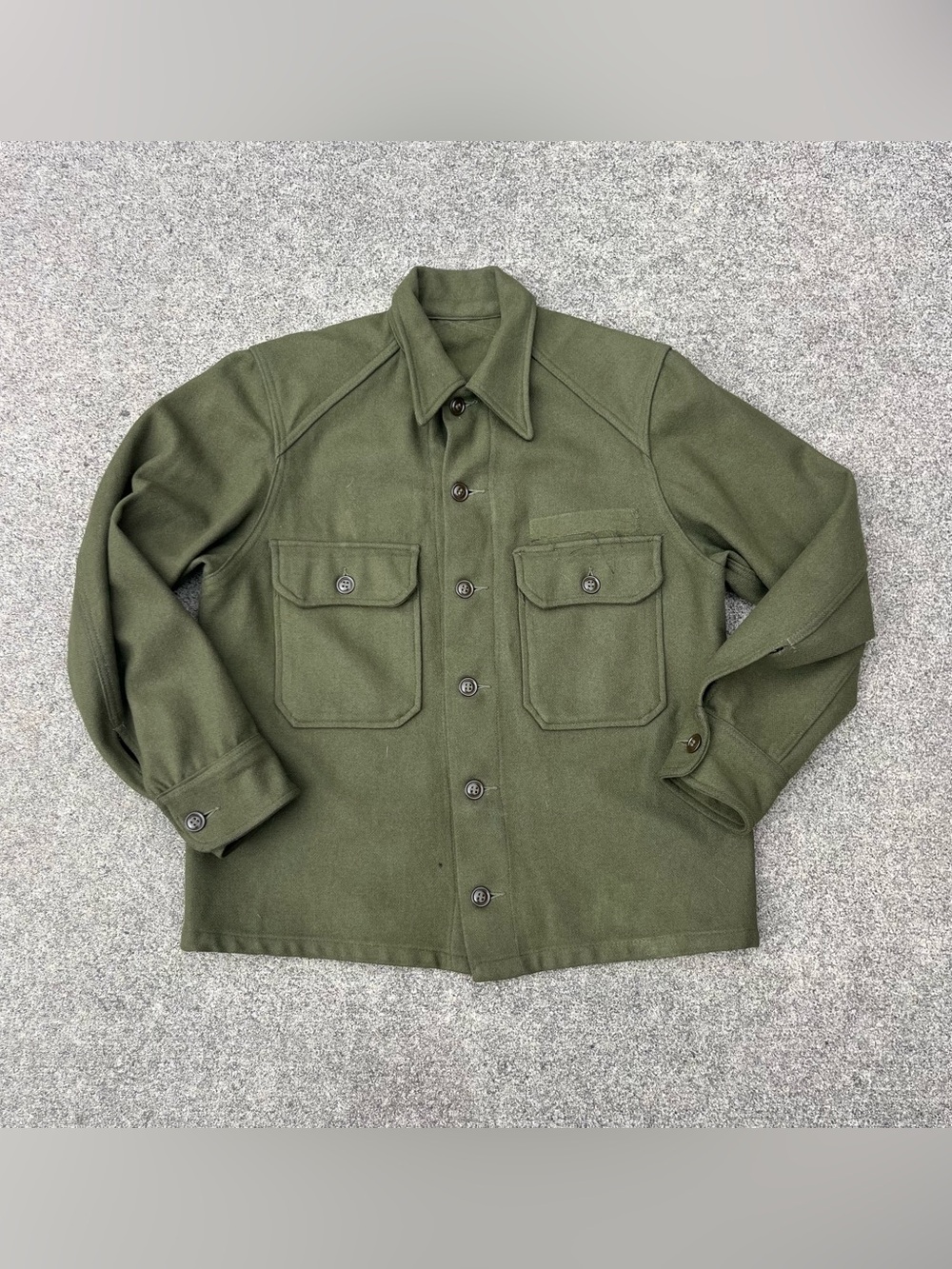 Vintage Military Wool Overshirt